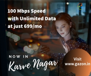 Gazon Fiber Internet Karve Nagar